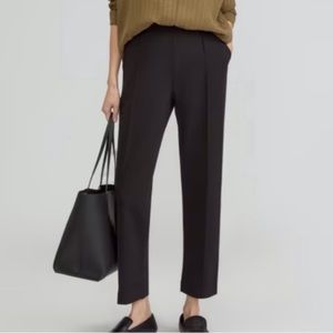 Everlane Black The Dream Pant Pull On Ponte Pants Straight Leg Sweatpants